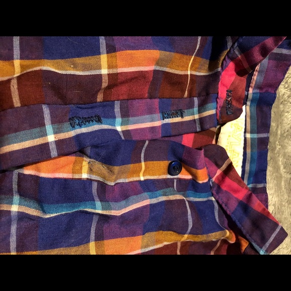 Plaid 1/4 button up shirt - Picture 3 of 5